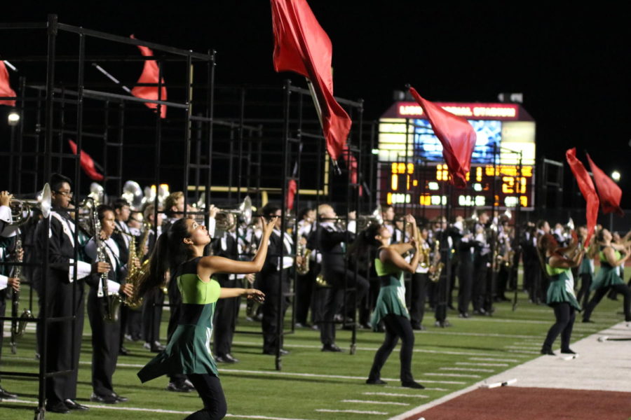 The Spirit of Waxahachie performs at halftime of the 2018 Battle of 287.