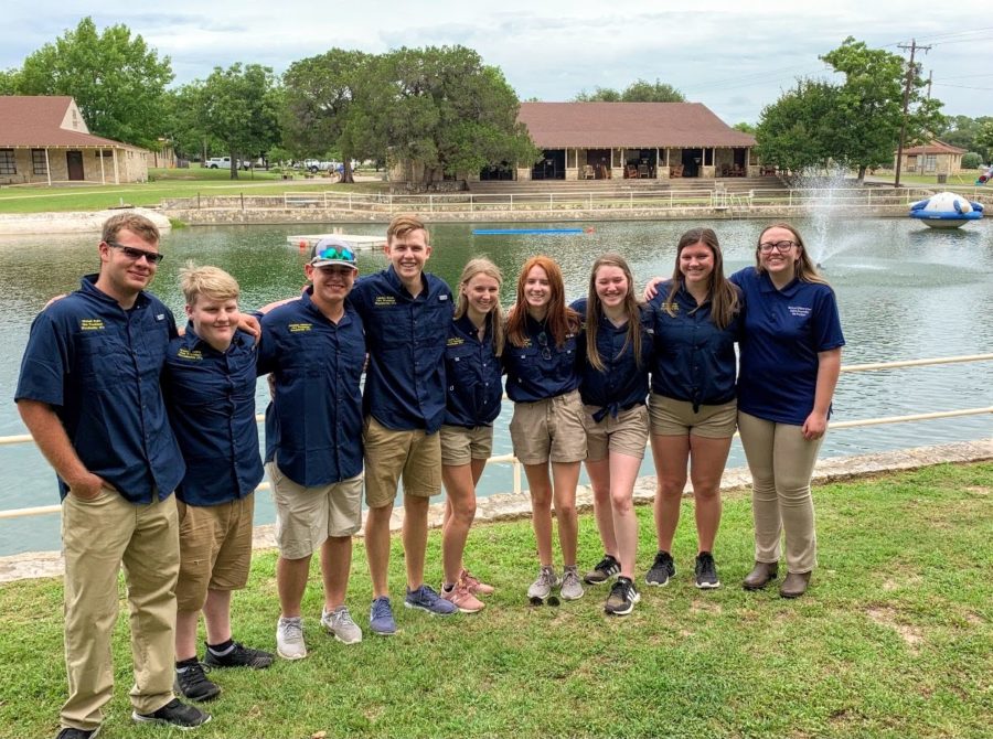 The 2019 WHS FFA chapter officers.