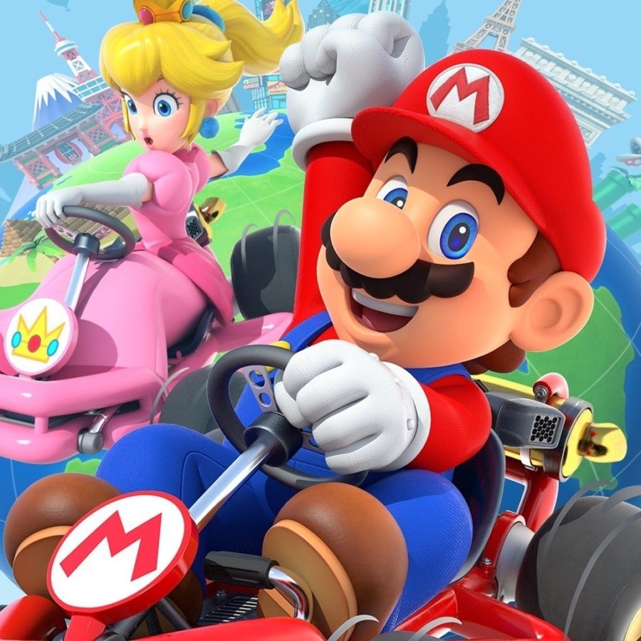 Promotional art for Nintendos Mario Kart Tour.