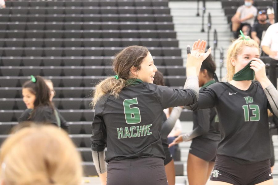 Junior shows talent on volleyball court