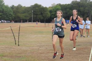 Whitley  Blankenship running in the 8th Annual Woodhouse Invitational